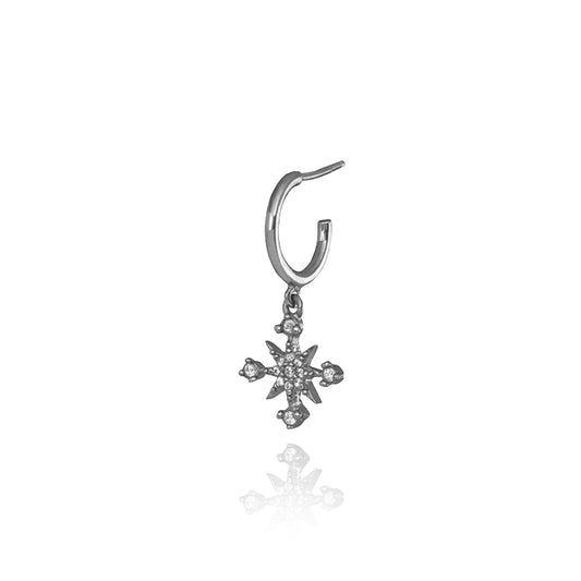 Star Single Hoop Earring  - Antique