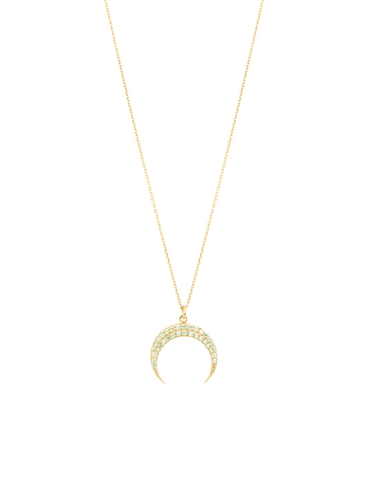 White Bone necklace - Gold Plated