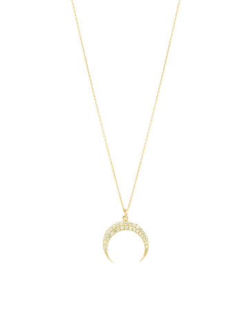 White Bone necklace - Gold Plated