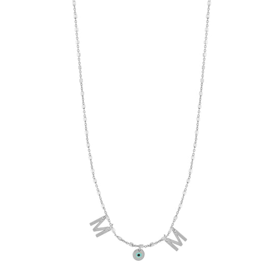 Mum necklace - Silver Rhodium Plated