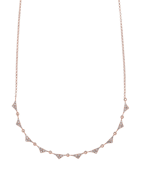 Shark Necklace - Pink gold plated