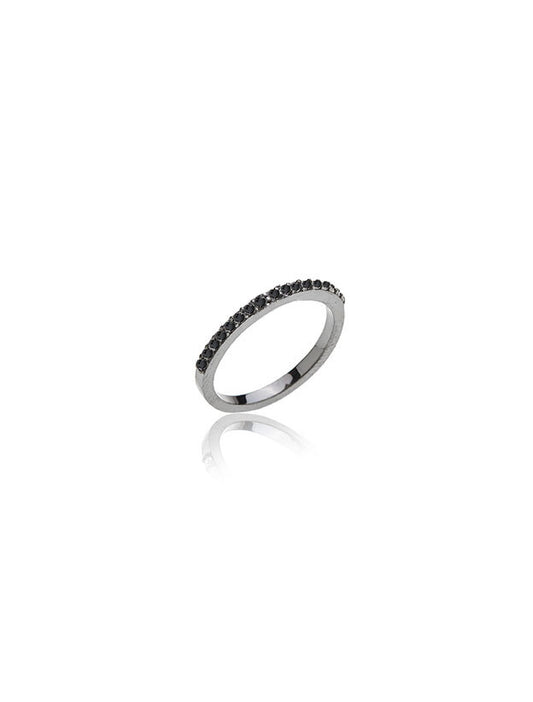 Half Eternity Ring - Black Rhodium