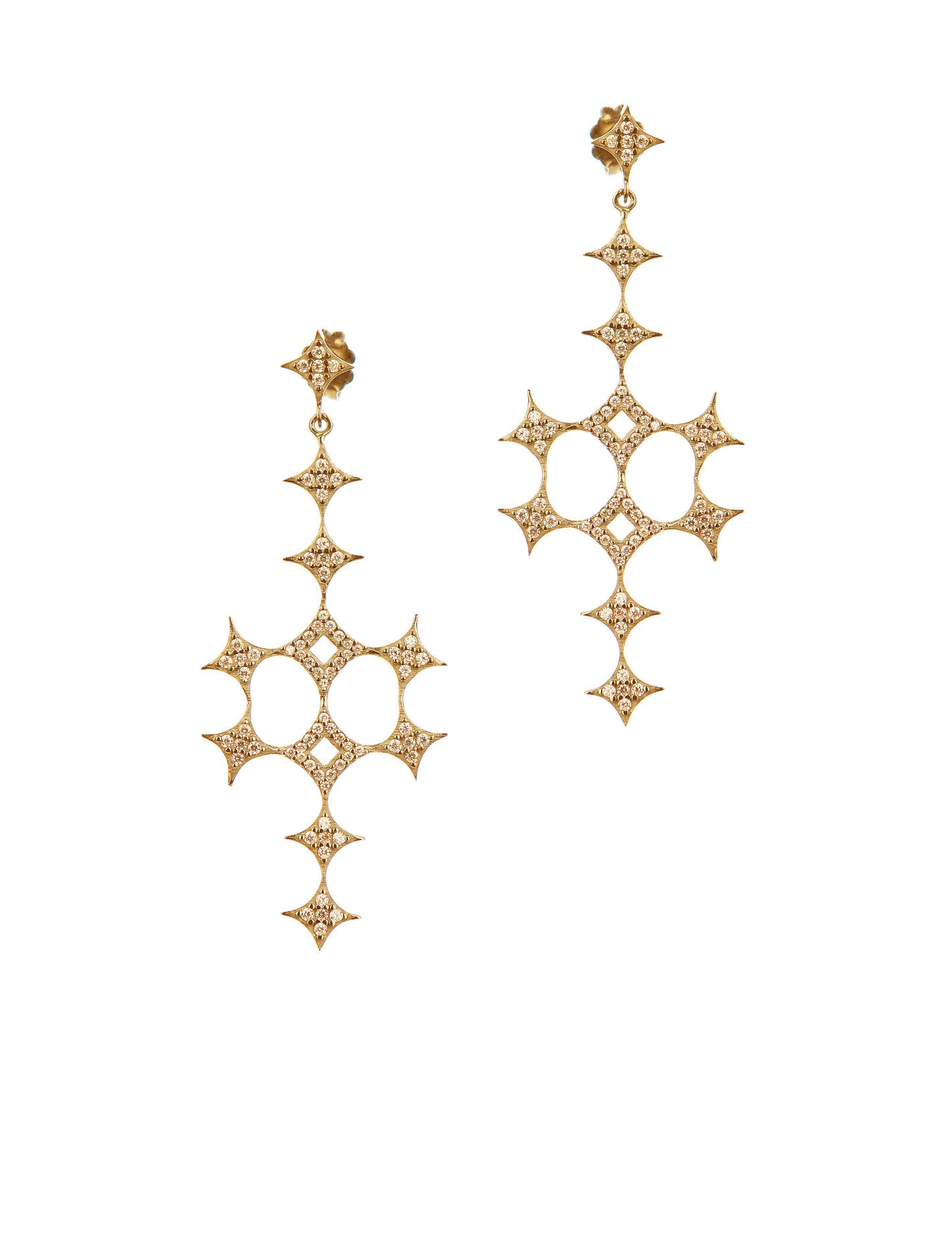 Acrux Pair Earrings - Pink Gold Plated