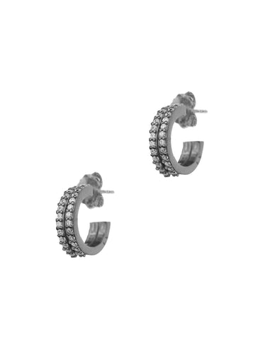 Double Pair Hoops earrings - Antique