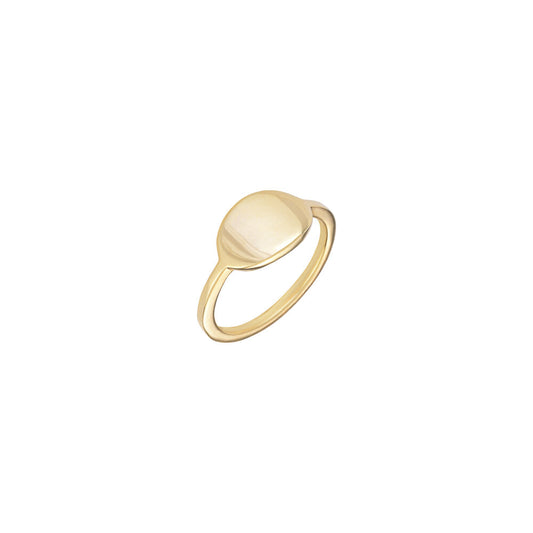 Small Oval Ring - Gold Plated