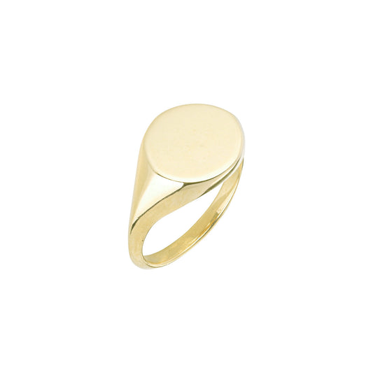 Oval Chevalier Ring - Gold Plated