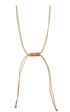 Chocolate Drops Choker - Pink Gold Plated