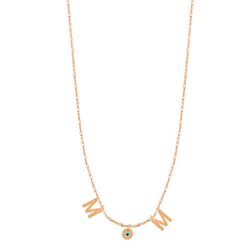 Mum necklace - Pink Gold Plated