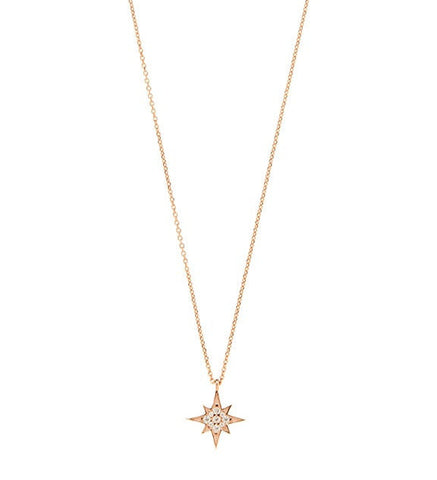 Star Necklace - Pink Gold Plated
