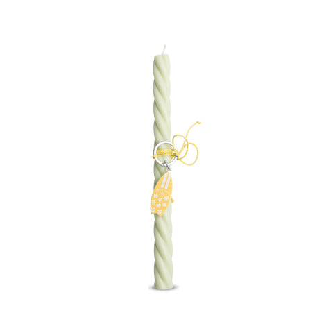 Yellow Girl Surf Too - Marshmallow Twist Easter Candle