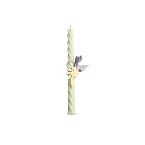 Yellow Palm Tree - Marshmallow Twist Easter Candle
