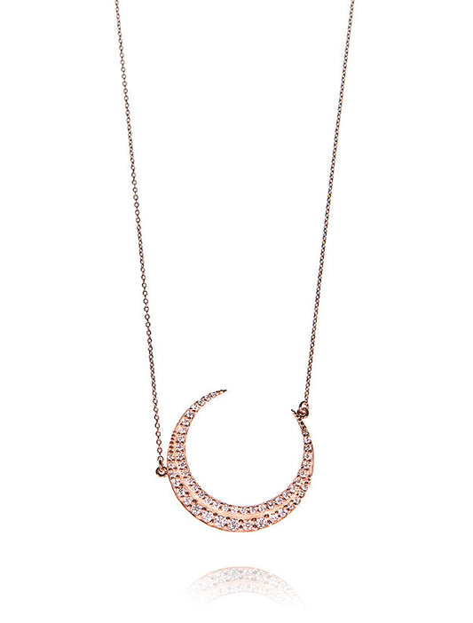 Moonlight Necklace - Pink Gold Plated