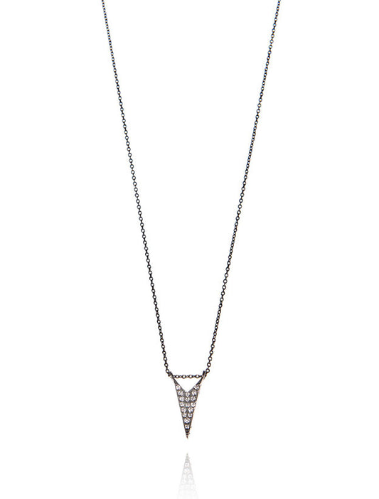Triangle Necklace - Antique