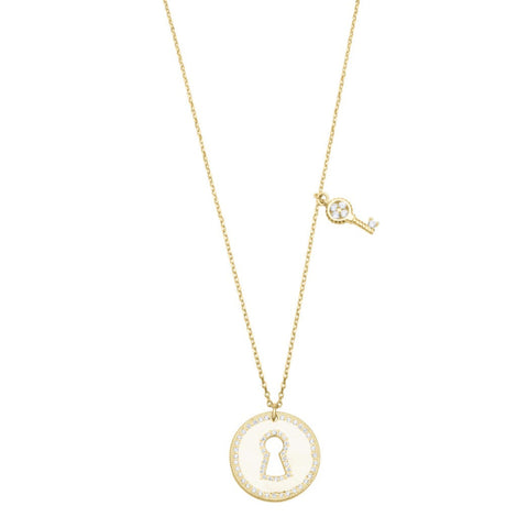 Lock with key Necklace - Gold Plated