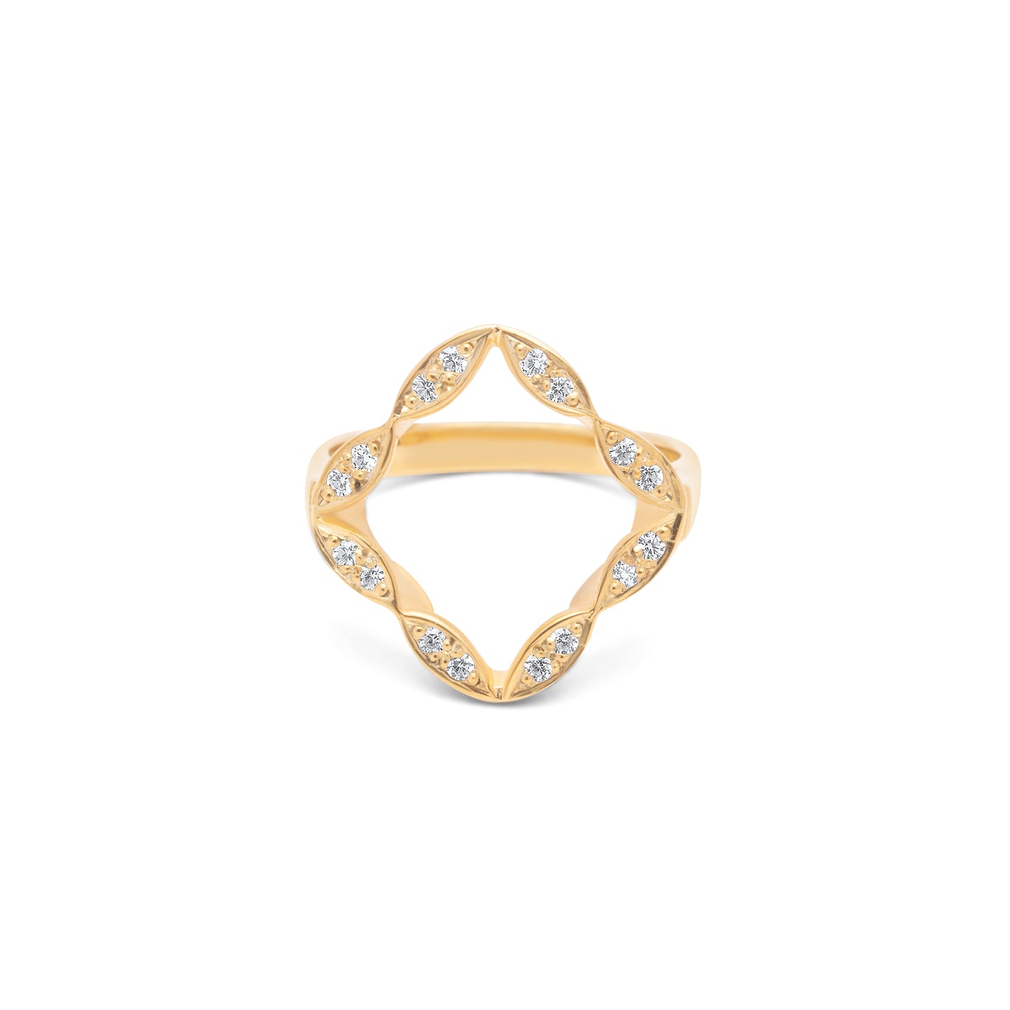 Power Flower Ring - Gold Plated