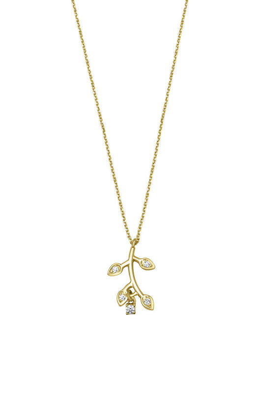 Leaf Necklace - Gold Plated
