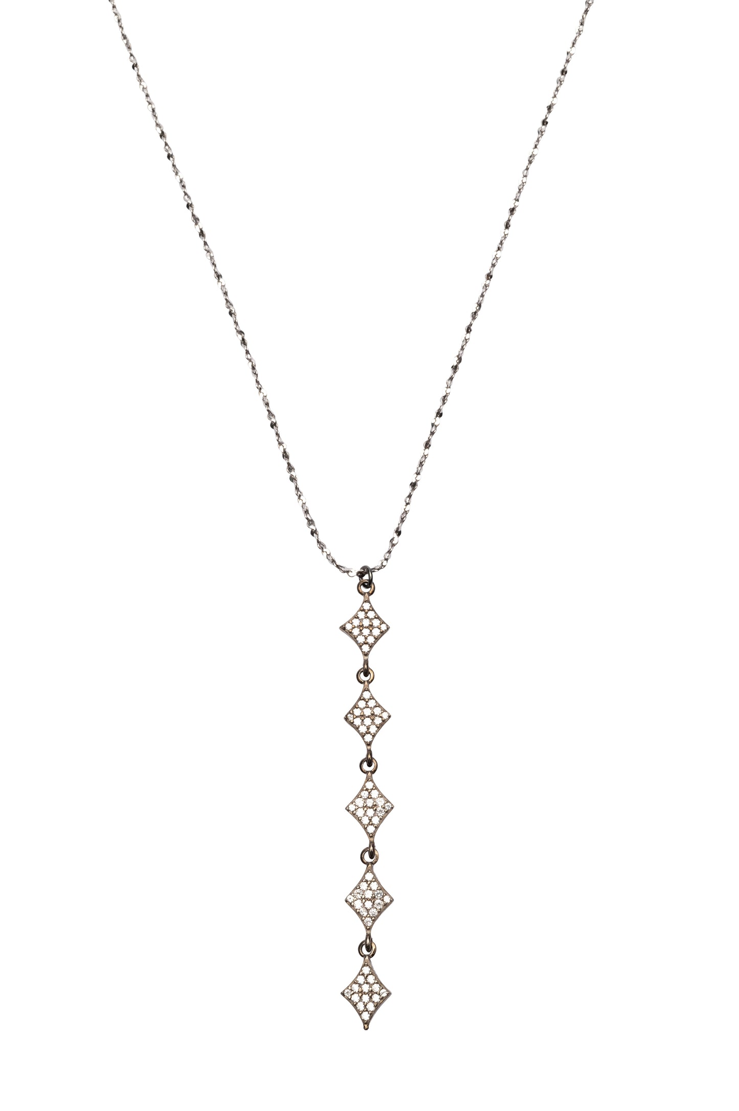 Long Rhombus Necklace - Antique