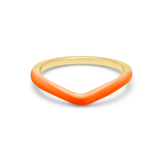 Coral V Ring - Gold Plated