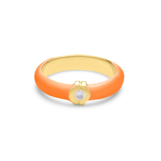Coral Omega Ring - Gold Plated