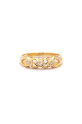 Three Eyes Ring - Gold Plated