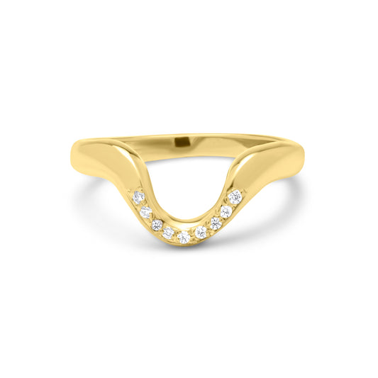 U Ring - Gold Plated