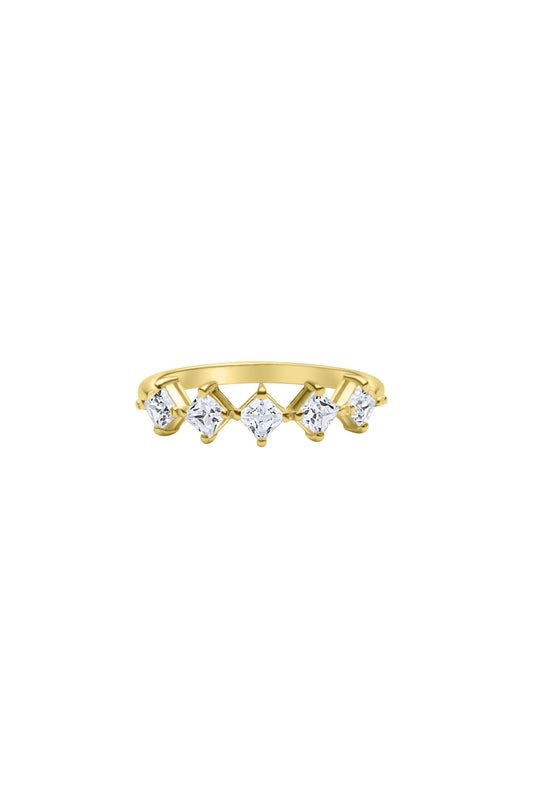 Half Rhombus Ring - Gold Plated