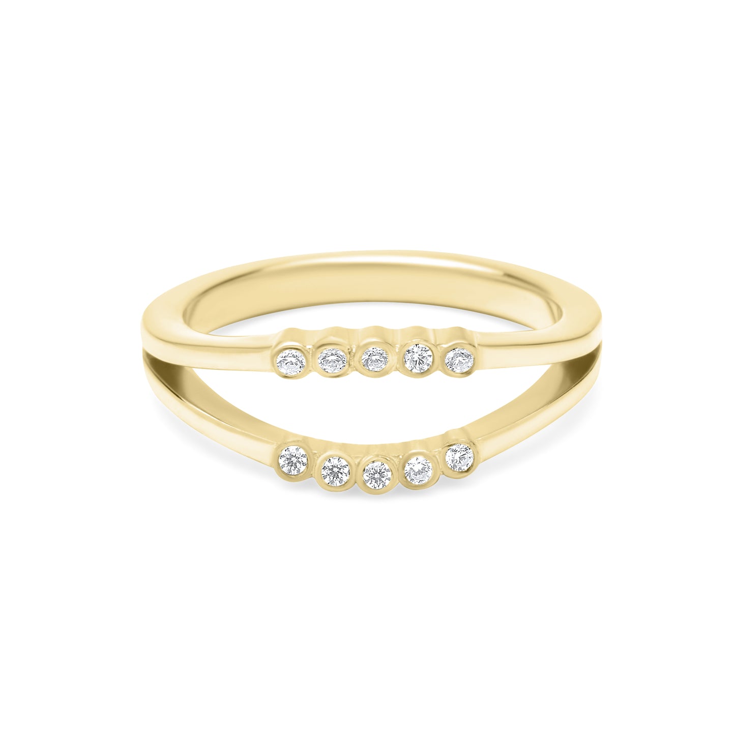 Double Bubble Ring - Gold Plated