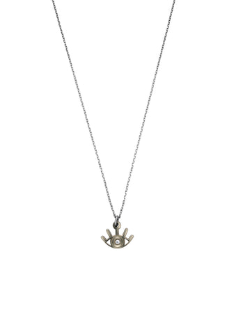 Eyelase Necklace - Black Rhodium Plated