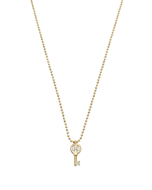 Key Necklace - Gold Plated