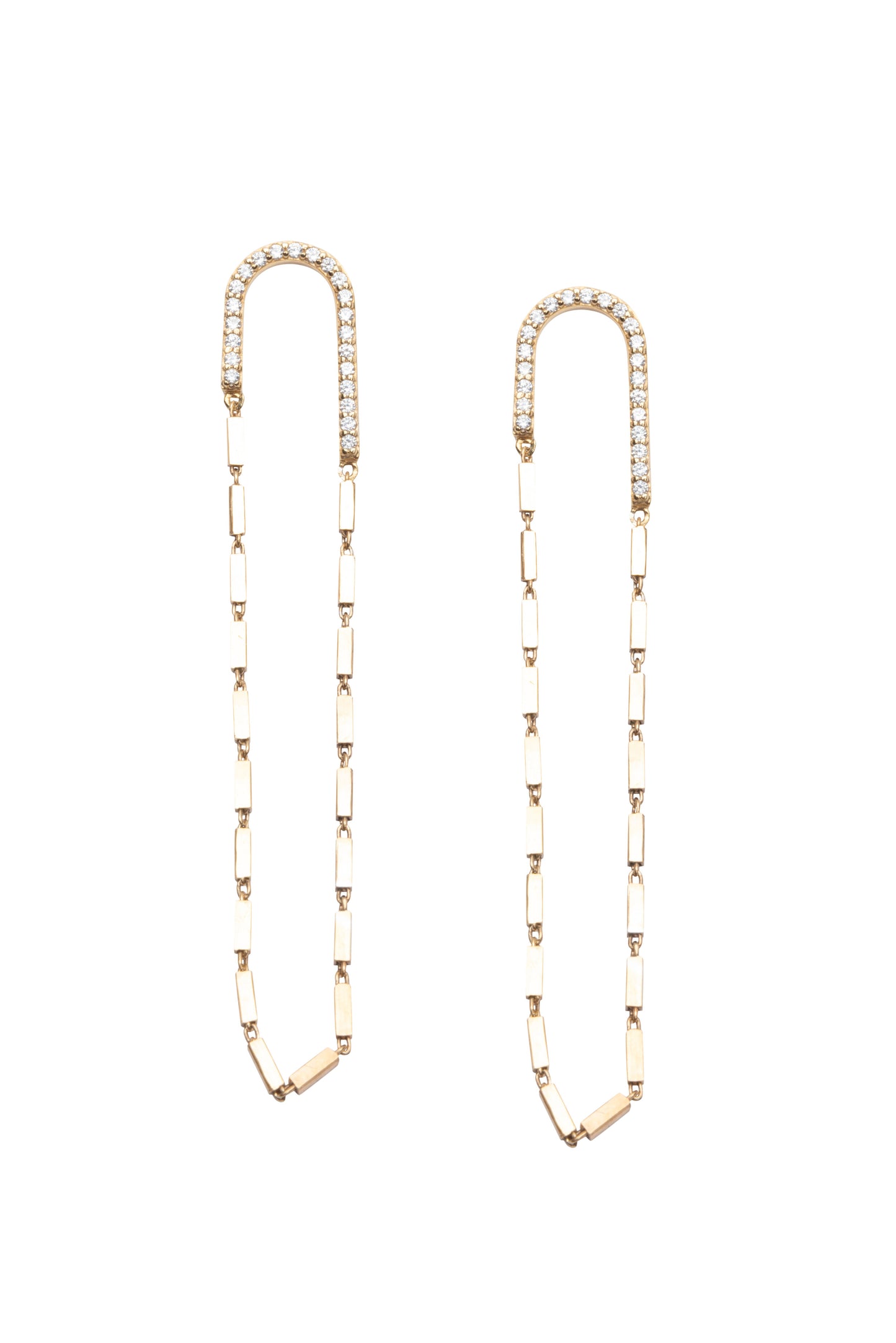 Wild Pair Long Earrings - Gold Plated