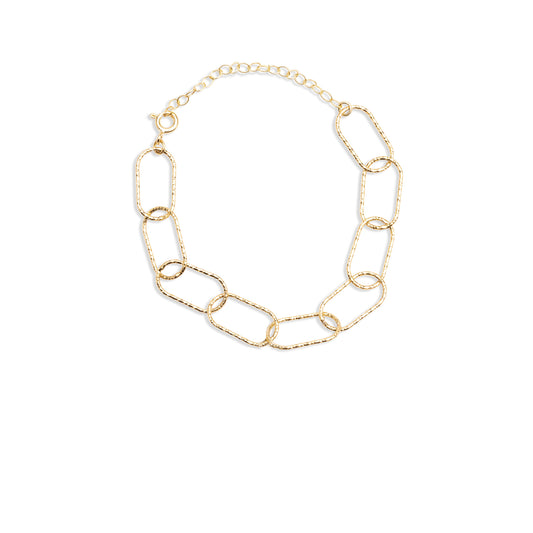 Oval Chainlink Bracelet - Gold Plated