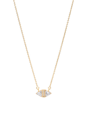 Pretty Eye Necklace - Gold Plated