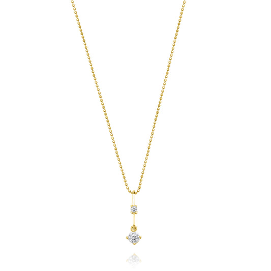 Bar Drop Necklace - Gold Plated