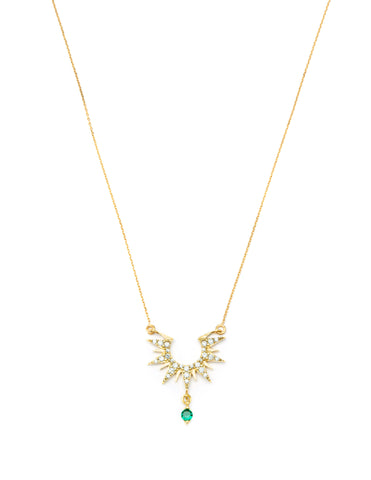 Sun Tie Necklace - Gold plated
