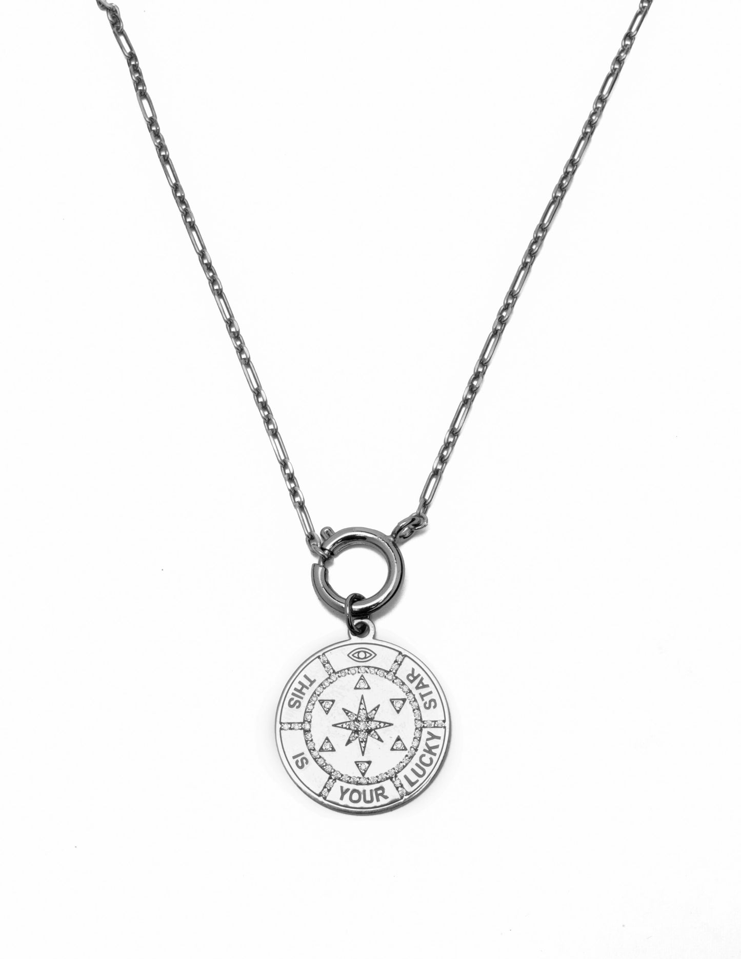 This is your lucky star necklace - Black Rhodium Plated