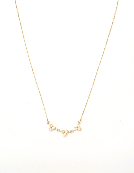 Dew Drops Necklace - Gold Plated