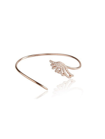 Fearher Bracelet - Pink Gold Plated