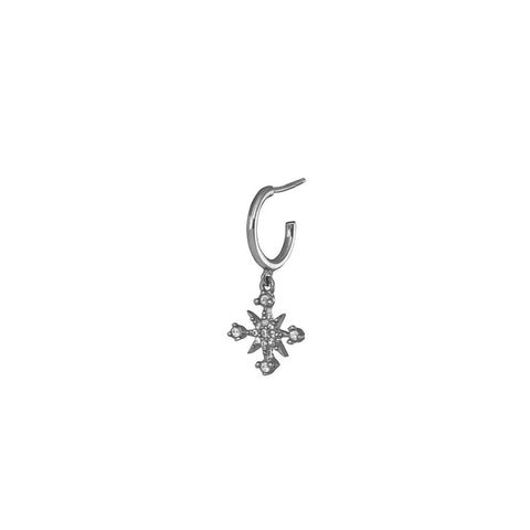 Star Single Hoop Earring  - Antique