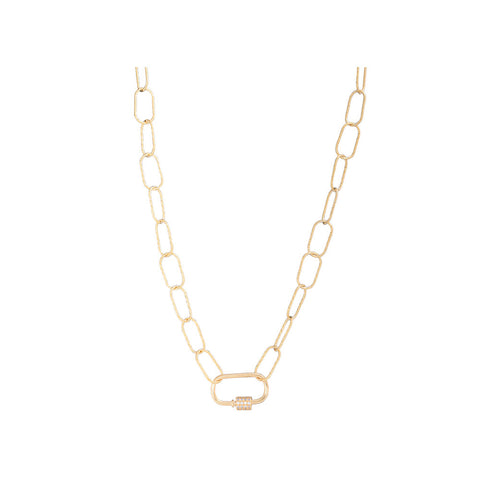 Lock Chain Necklace - Gold Plated