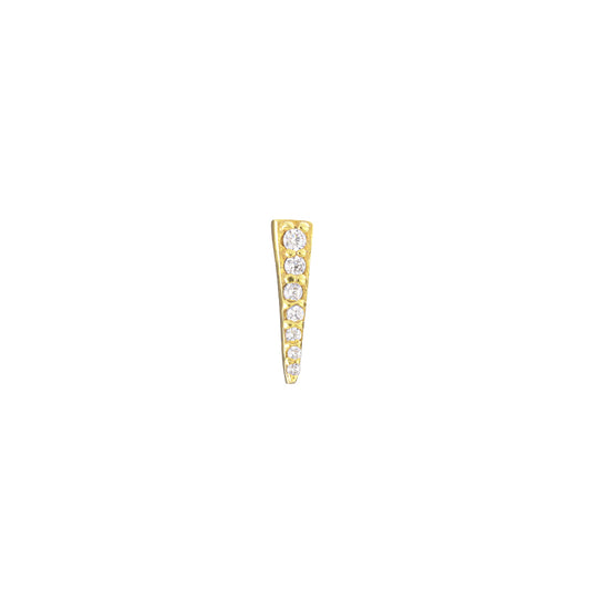 Small Line stud earring - Gold Plated