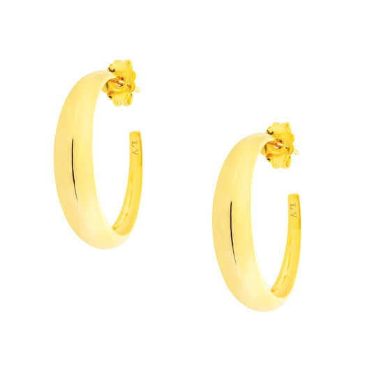 Hoops Pair Earrings - Gold Plated