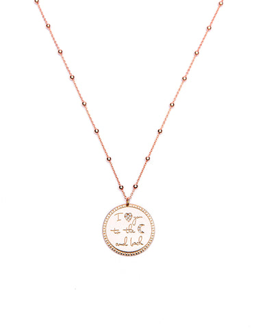 I Love you to the moon and back Necklace
