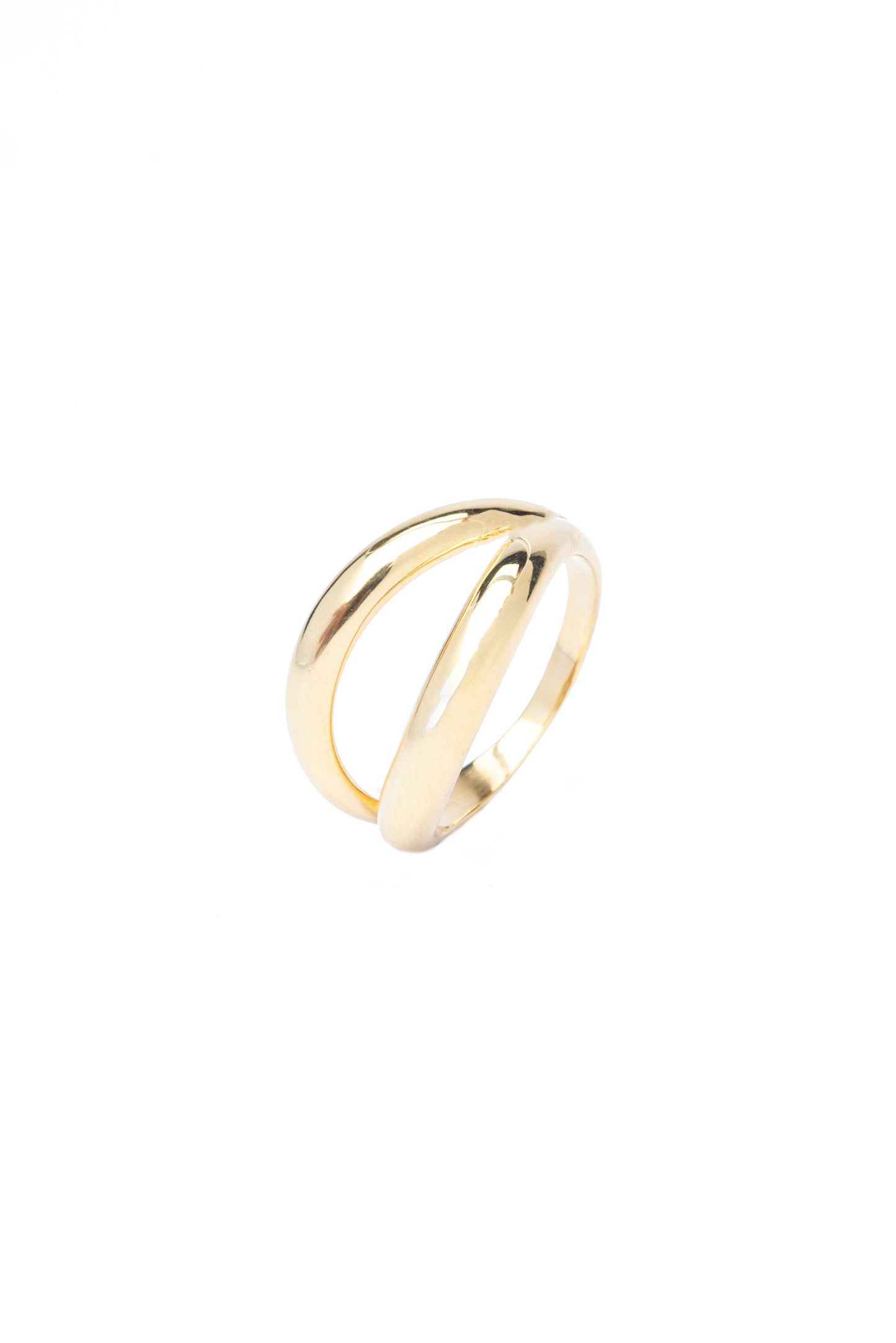 Double Solid Ring - Gold Plated