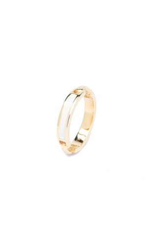 Ivory Belt Ring - Gold Plated