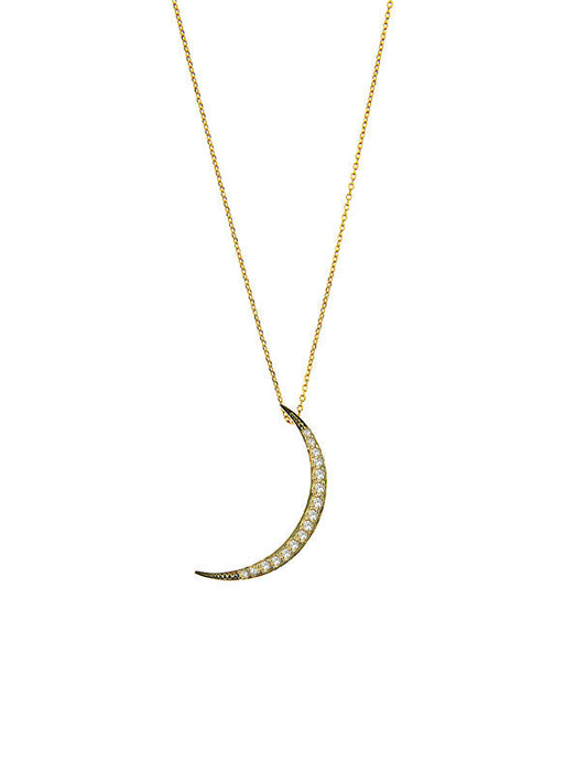 Moon Necklace - Gold Plated