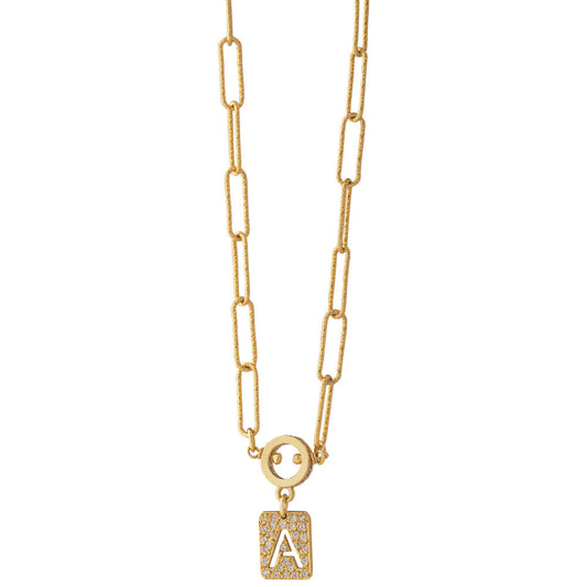 Custom Pave Monogram - Gold Plated