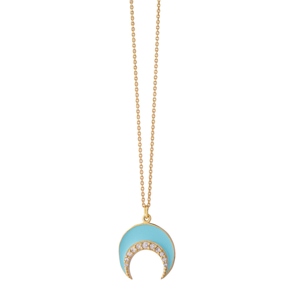 Turquoise Bone - Gold plated