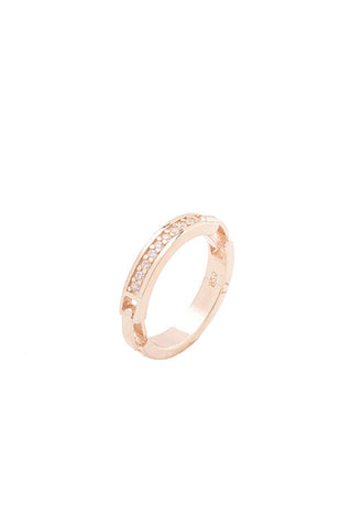 Belt Ring - Pink Gold Plated